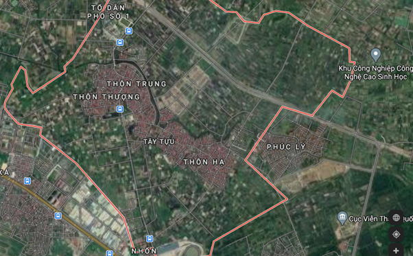 Bản đồ quy hoạch giao thông phường Tây Tựu, Bắc Từ Liêm, Hà Nội