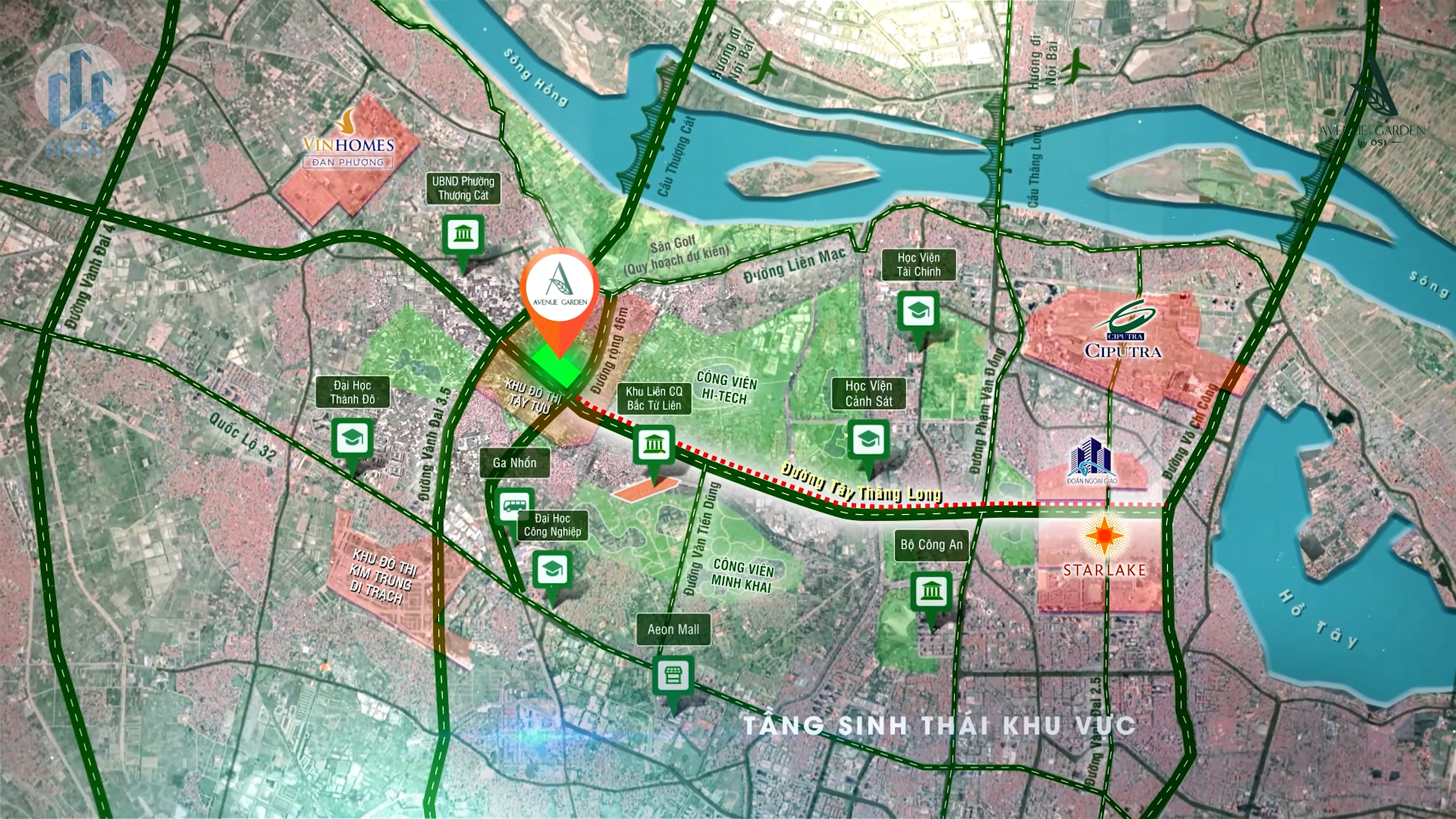 Đón Sóng Quy Hoạch Phía Tây: Avenue Garden Và Đòn Bẩy Từ Công Viên Công Nghệ Số Tây Tựu