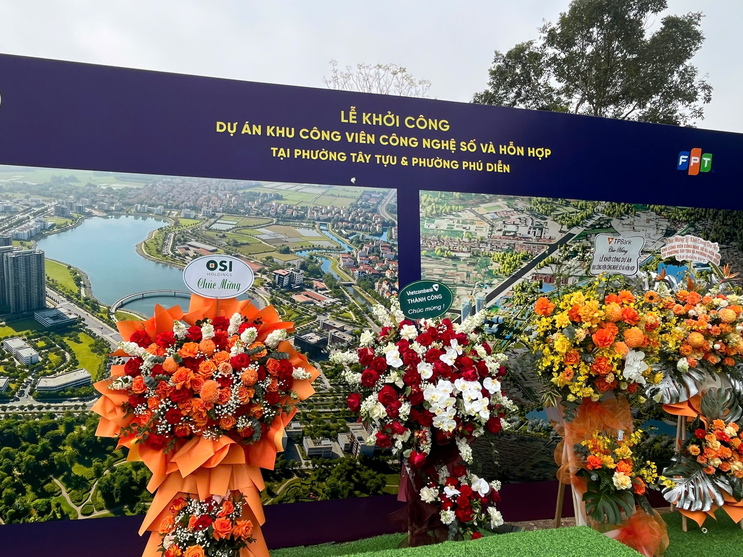 Hà Nội khởi công Khu Công viên công nghệ số và hỗn hợp tại phường Tây Tựu và Phú Diễn